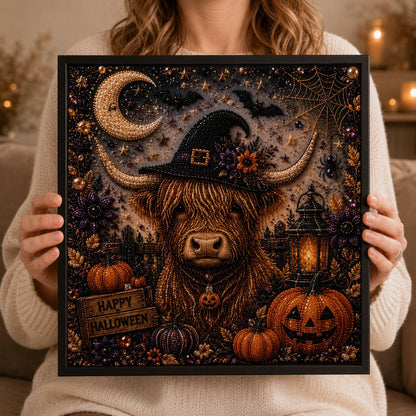 🔥Last Day 49% OFF - 👻 Cute Ghosts Pumpkins 3D Pearl Mosaic Art Kit Halloween Decor (No Mess, Beginner), Age 8+
