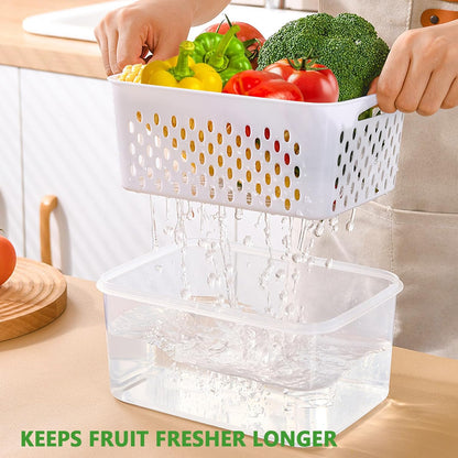 🍓 Refrigerator Food Storage Containers – Keep Fruits Fresh