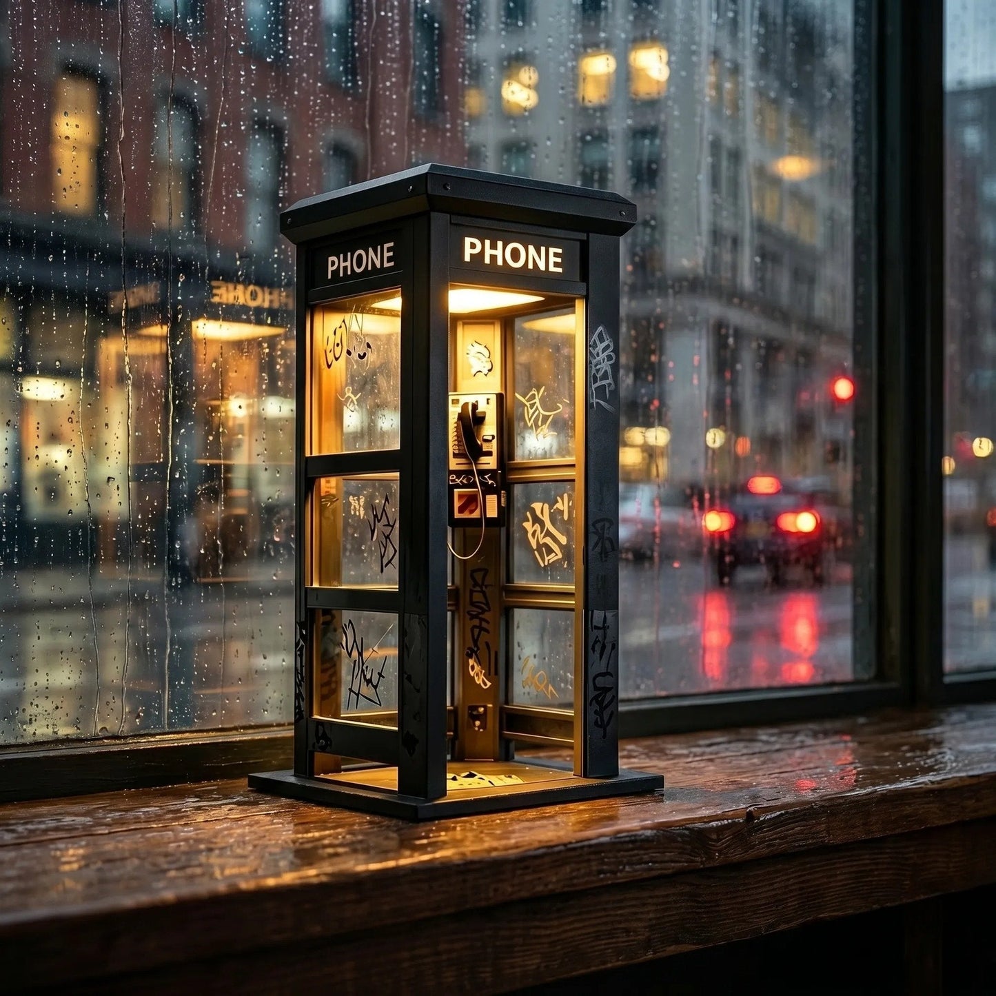 ✨Vintage Phone Booth Ambient Lamp- 🎁Light up Every Cozy Corner💛