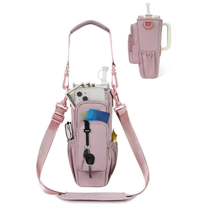 🔥Water Bottle Carrier Bag for 40oz Tumbler – Insulated Crossbody Holder