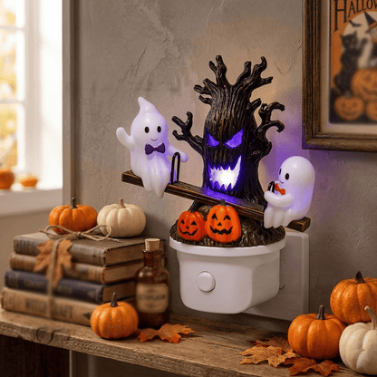 🔥HOT SALE 49% OFF-🎃👻Animated Seesaw Ghost Plug In LED Night Light