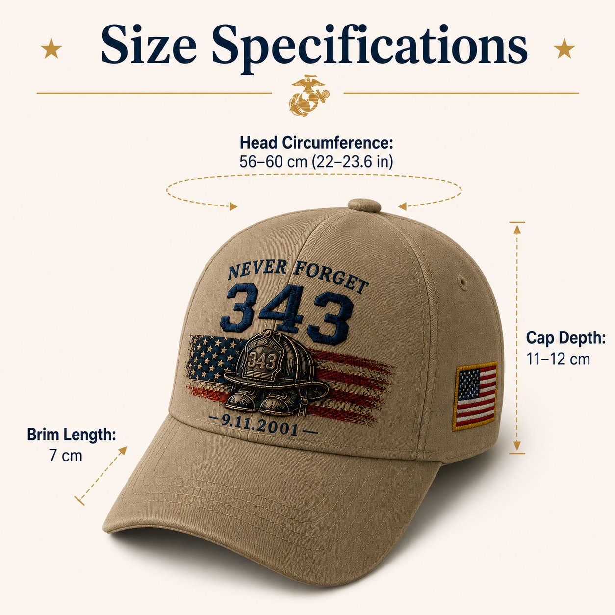 🧢Never Forget 343 Memorial Cap 🎁 Limited-Time Price Cut Available Now