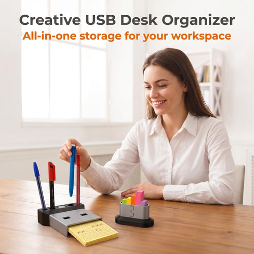 USB-Shaped Desk Organizer Set