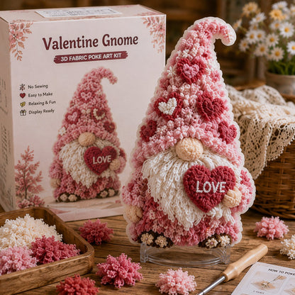 🔥HOT SALE 49% OFF - 🎄Gnome 3D Fabric Poke Art Kit