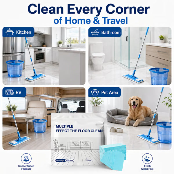🏠 Multi-Effect Floor Clean Tablets 🫧