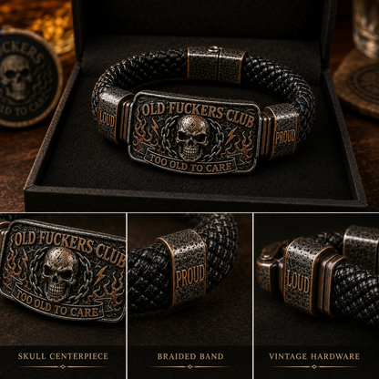 ☠️ Old Fuckers Club & Wild Freedom 🪓 | 2026 Limited Edition Vintage Bracelet
