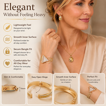 Elegant Floral Crystal Watch & Matching Jewelry Set for Women