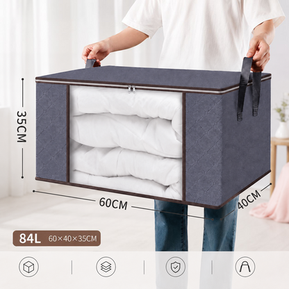 🔥Factory Clearance Sale 75% OFF📦Large-Capacity Clear Storage Bags with Reinforced Handles – For Clothes, Bedding & Moving