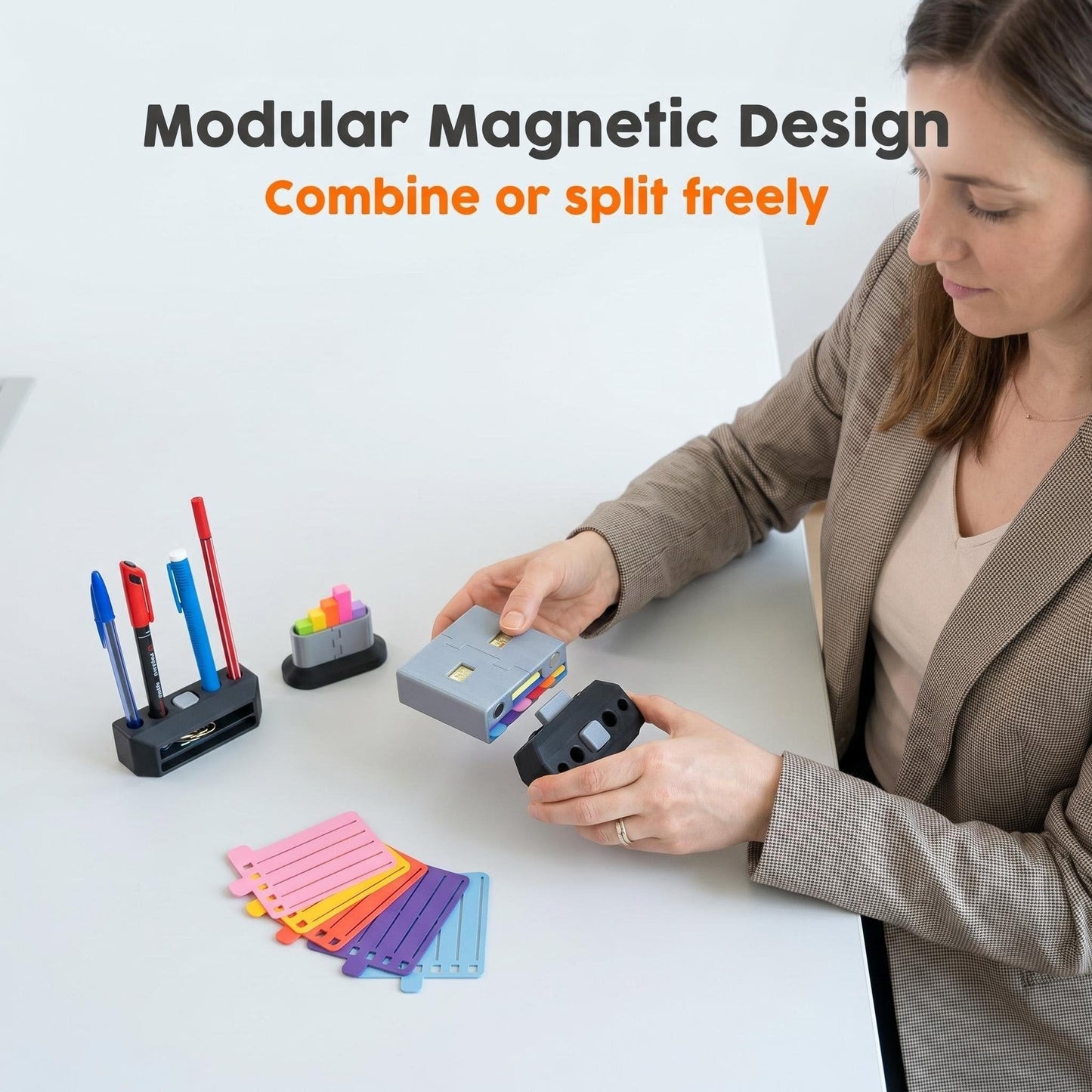 USB-Shaped Desk Organizer Set