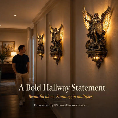 🕊️St. Michael Guardian Angel Wall Light