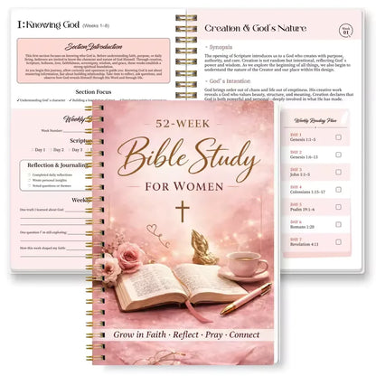 ✝️🙏The Bible in a Year for Women: 52-Week Guided Study📚