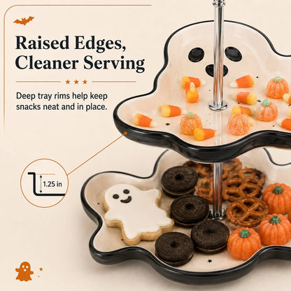 🔥HOT SALE 49% OFF – ✨Two-Tier Ghost Serving Stand