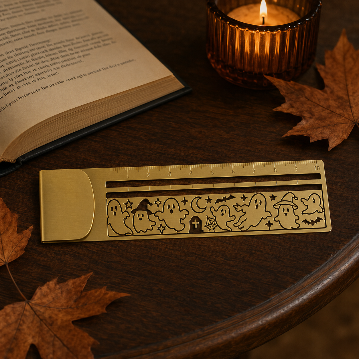 😻📏 Cat Lover’s 3-in-1 Metal Bookmark Ruler | Bookmark, Ruler & Coloring