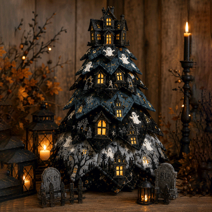 🔥HOT SALE🎃 DIY Halloween Quilted Fabric Tree Kit