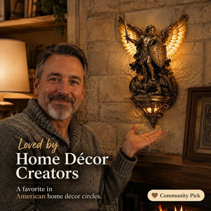 🕊️St. Michael Guardian Angel Wall Light