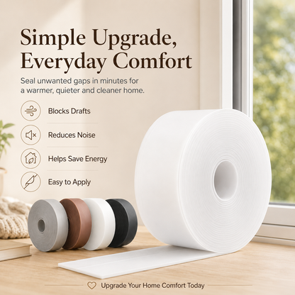 16.4Ft Door Weather Stripping | Adhesive Draft Stopper Seal Strip for Doors, Windows & Shower Doors