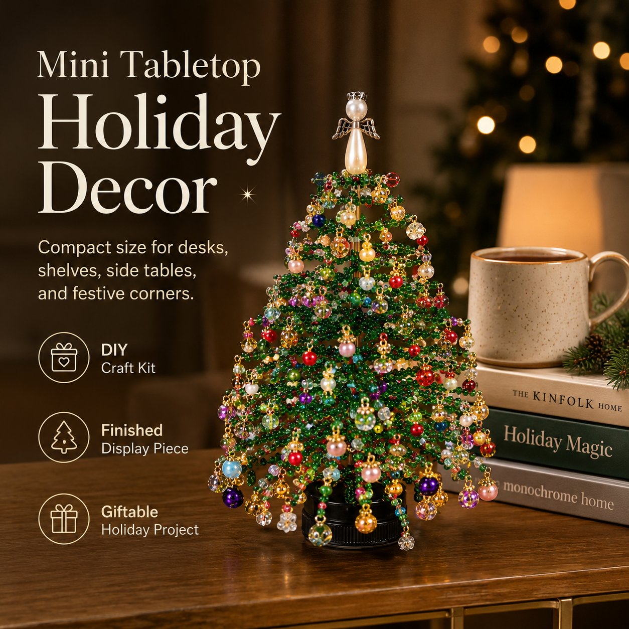🎄 DIY Beaded Christmas Tree Kit – Create Your Own Sparkling Holiday Decoration - Limited Time 50% OFF