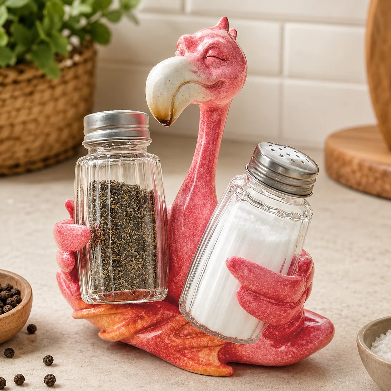 ⚡Hot Sales 49% OFF🔥Coastal Animal Salt & Pepper Shaker Holder Set
