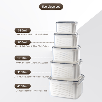 🍓 Refrigerator Food Storage Containers – Keep Fruits Fresh