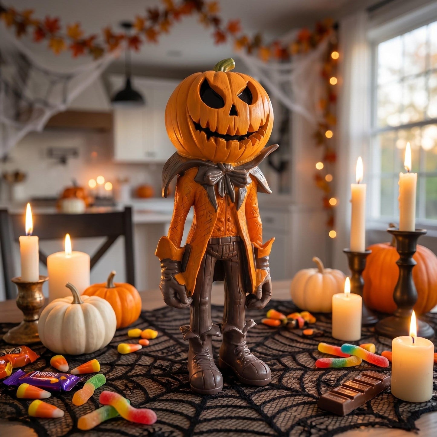 🔥HOT SALE🔥💥🏆Only $45.99 This Week👻Halloween Pumpkin Man Figurine/Decoration🎃