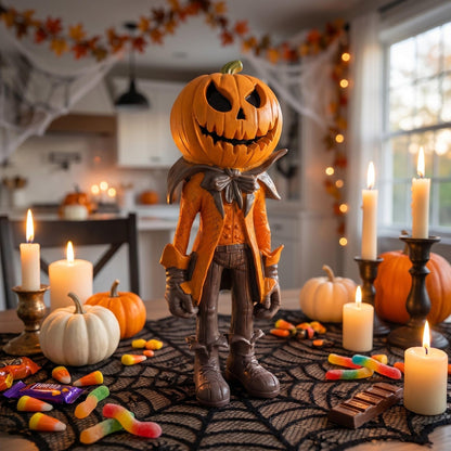 🔥HOT SALE🔥💥🏆Only $45.99 This Week👻Halloween Pumpkin Man Figurine/Decoration🎃