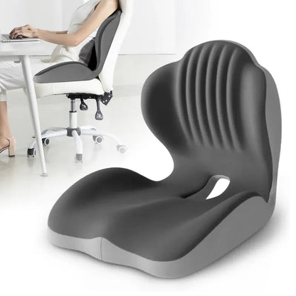 Ergonomic Memory Foam Seat Cushion with Lumbar