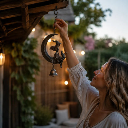 🌙 Witch Moon Wind Chime🔮A Touch of Magic for Every Breeze