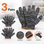 Unisex gardening gloves; versatile work gloves with strong grip, made of stretchy, breathable knit fabric; suitable for gardening, DIY, household chores, and workshop tasks