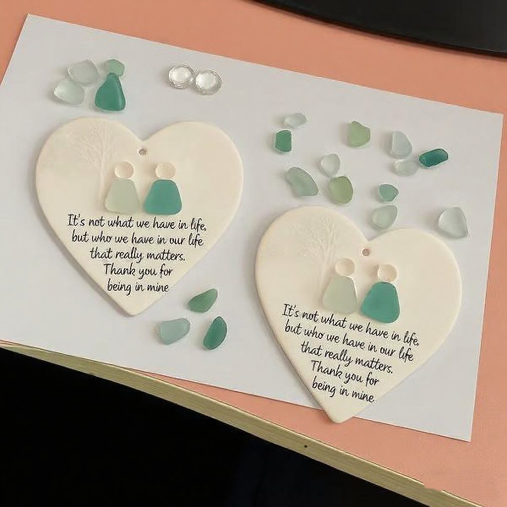 ❤️Heart-Shaped  Friendship Decor🌊✨ Shaped by Nature & Crafted by Hand💝