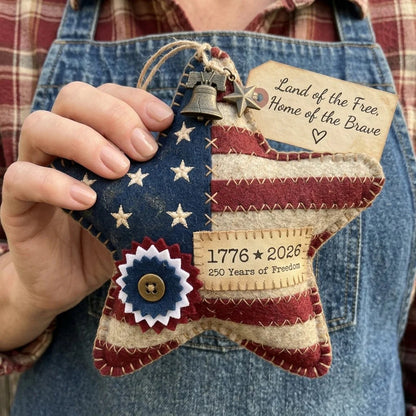 🎁Handcrafted America 250th Anniversary Keepsake Ornaments | Rustic Patriotic Decor 🇺🇸