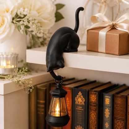 🔥HOT SALE 50% OFF 🐾Cat Shelf Hook with Vintage Lantern