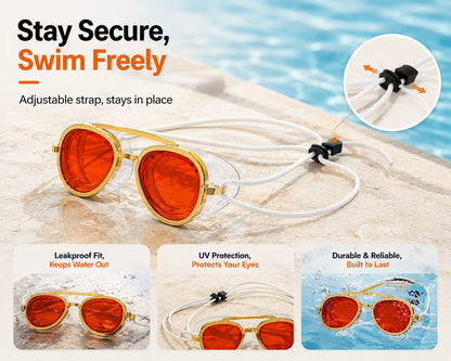 Full-View Anti-Fog Swim Goggle