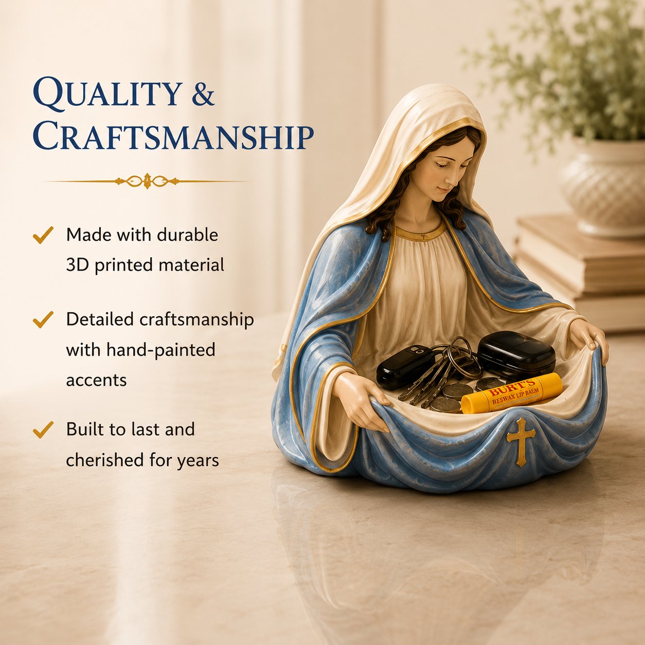 🔥Last Day 50% OFF - Handmade Virgin Mary Catch-All Bowl