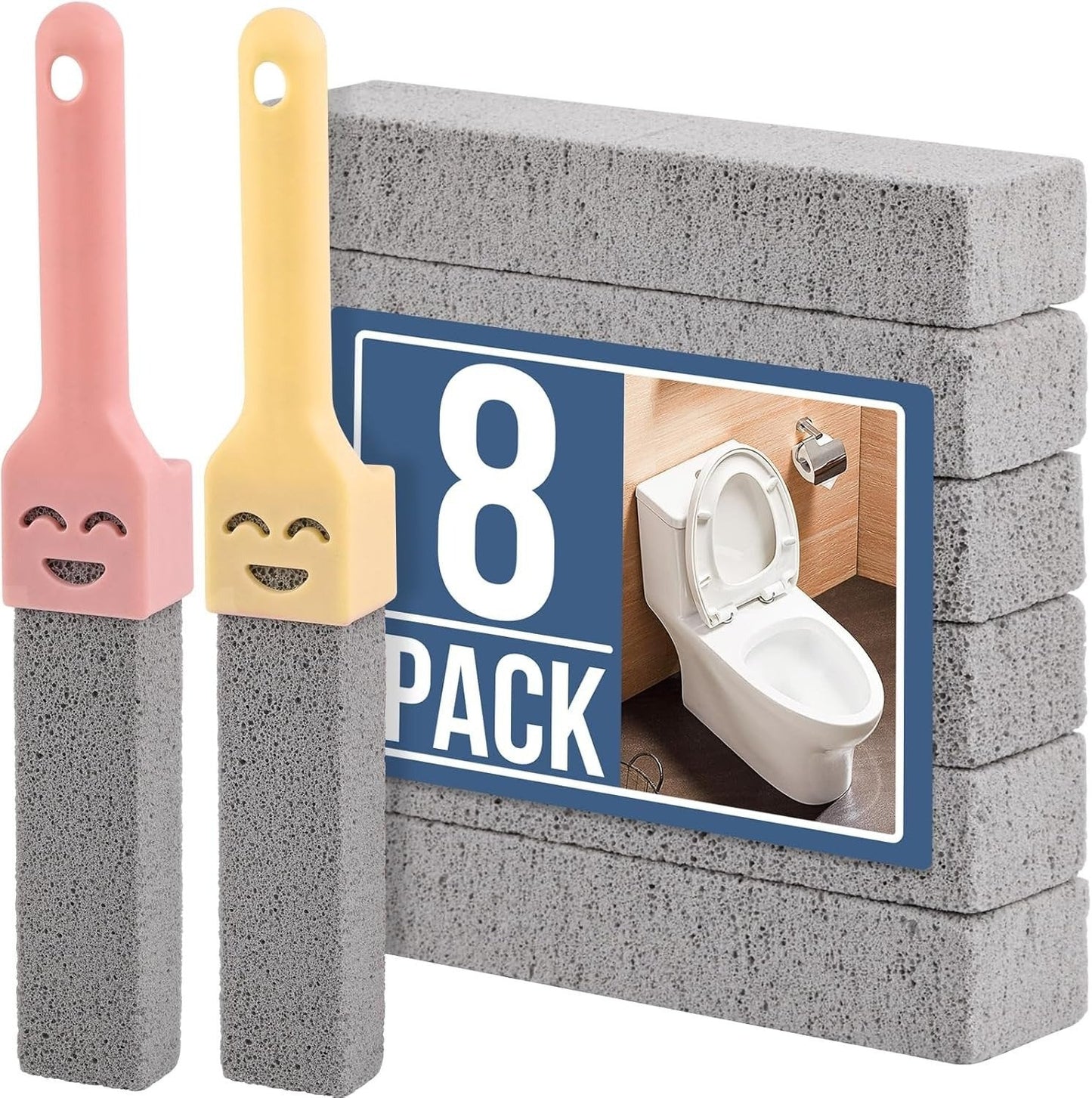 Pumice Stone Toilet Cleaner with Extra Long Handle