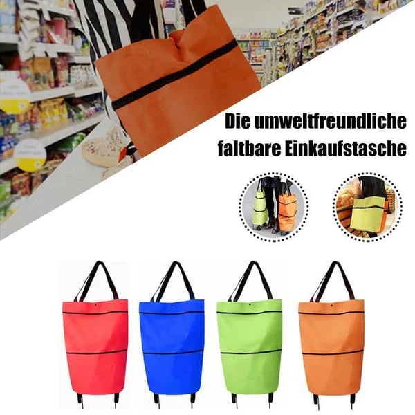 🔥HOT SALE 50% OFF - 🛍️Foldable 2-in-1 Shopping Bag