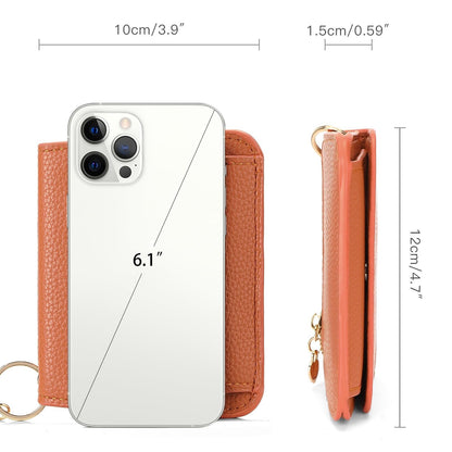 Women's Elegant Minimalist Short Slim Wallet (All-match Trendy Mini 3 Bifold )