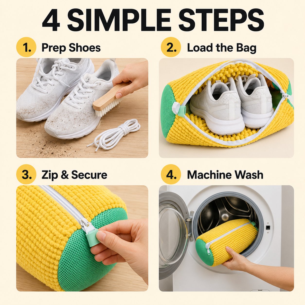 ⚡ Limited-Time 65% OFF – Laundry Shoe Washing Bag for Washing Machine