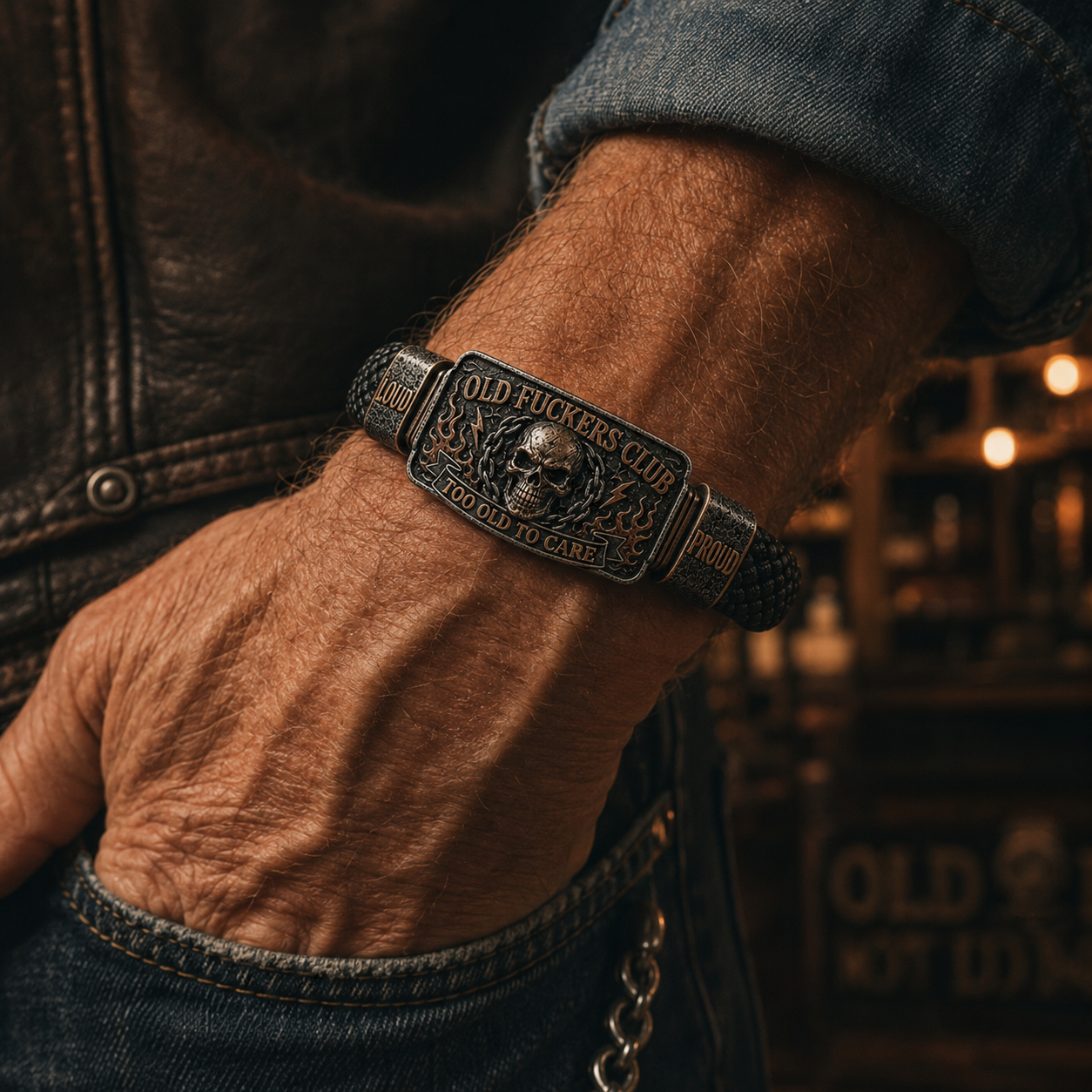 ☠️ Old Fuckers Club & Wild Freedom 🪓 | 2026 Limited Edition Vintage Bracelet