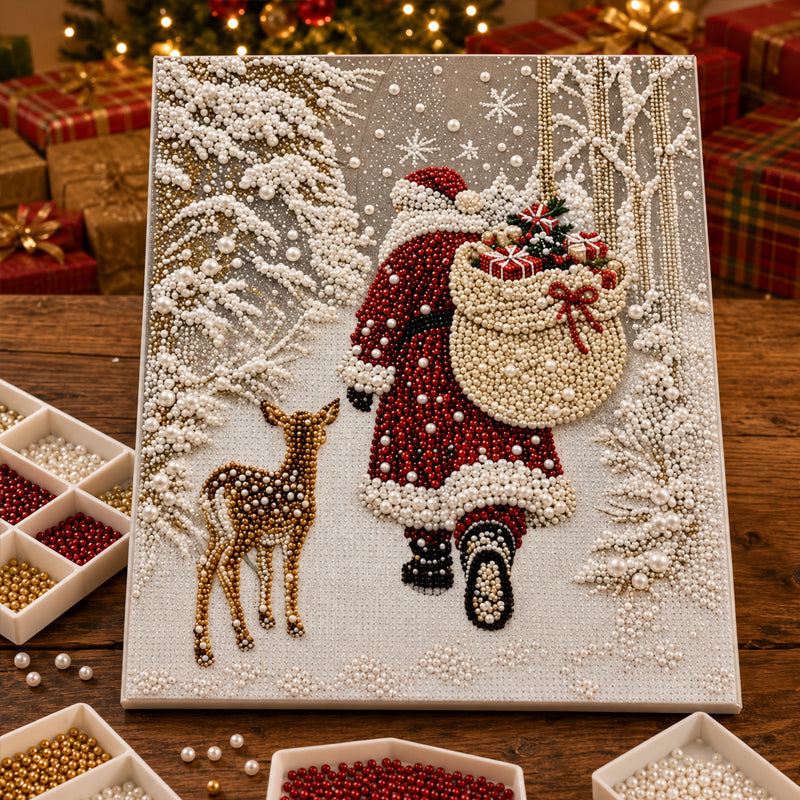🎄 Christmas Reindeer Diamond Painting Kit