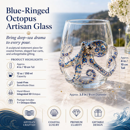 🌊 3D Ocean Animal Artisan Glassware Collection for Fresher Sips, Coastal Elegance & Elevated Home Bar Vibes