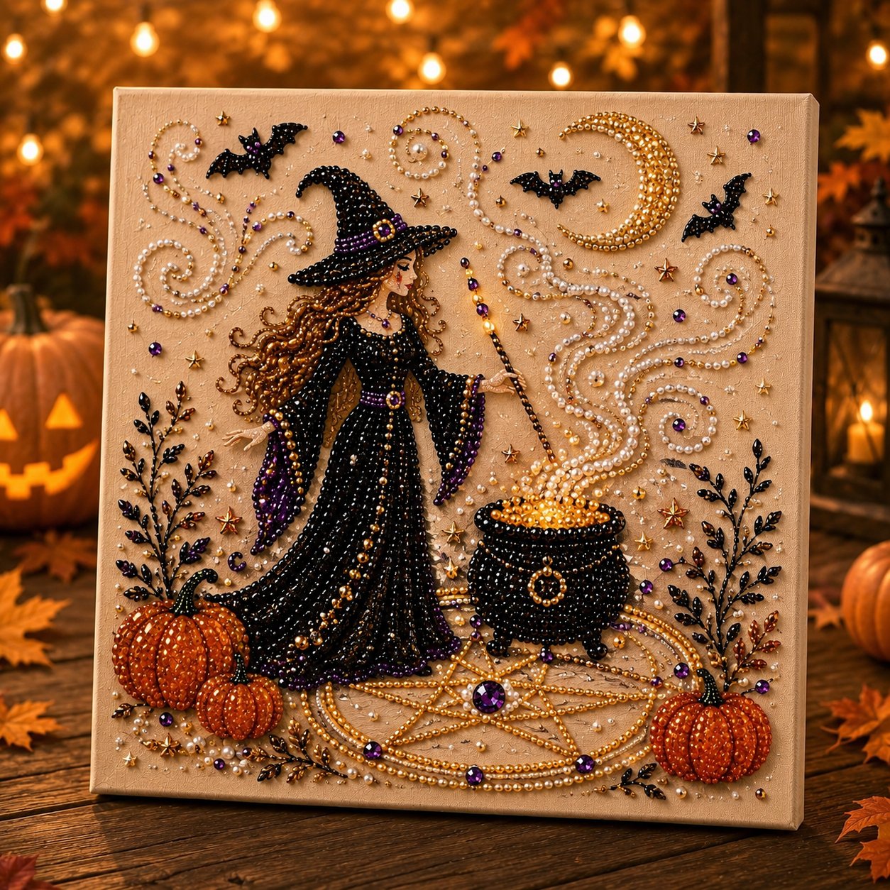 🔥Last Day 49% OFF - 🎃Halloween Theme Pearl Art DIY Kit 👻