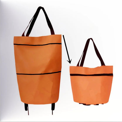 🔥HOT SALE 50% OFF - 🛍️Foldable 2-in-1 Shopping Bag