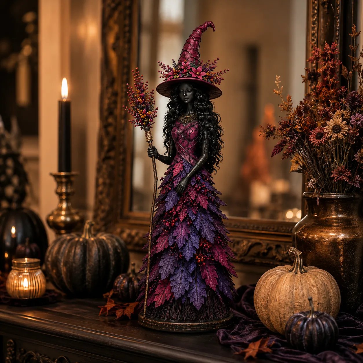 💥LAST DAY 50% OFF - 🧙 Enchanted Autumn Witch Figurine (📦Buy 2 Free Shipping)