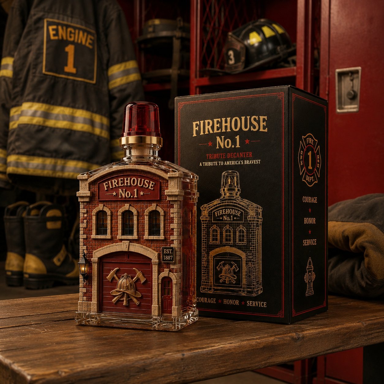 Firehouse No. 1 A Tribute To America’s Bravest Whiskey Bottle