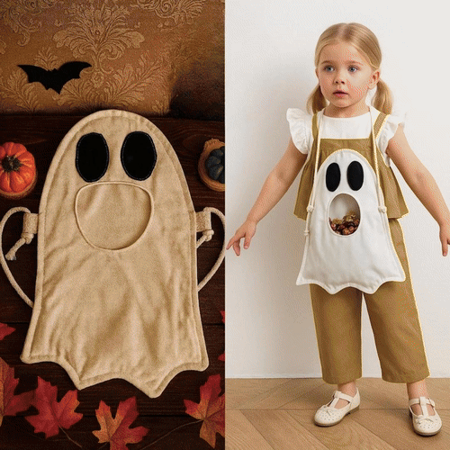 Halloween Ghost Bag Sewing Template - With Instructions