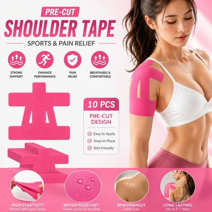 🔥 LAST DAY 50% OFF – FDA-Registered Fast-Acting Shoulder & Knee Pain Relief Tape 💪🏃 Breathable & Sweatproof
