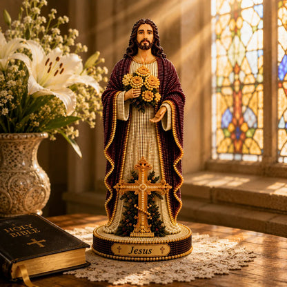 ✝️Sacred Jesus Statue 3D Beaded DIY Kit💕