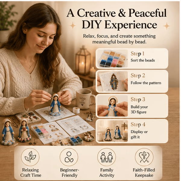 🔥LAST DAY 50% OFF - 🙏✨ Bead Your Blessings – Christian Faith Art Kit