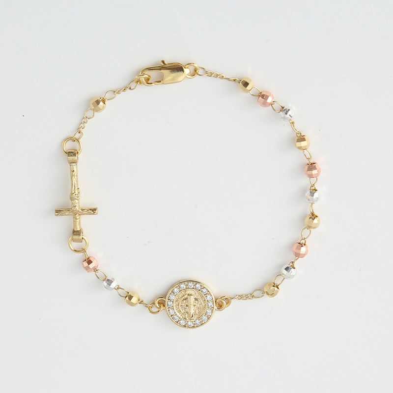 ⚡Hot Sales 42% OFF✝️Rosary Cross Beaded Bracelet✨✨
