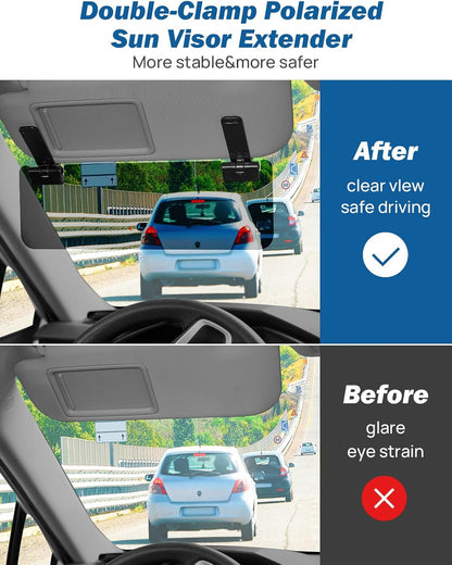 🔥Buy 2 Get FreeShipping-Polarized Sun Visor Extender for Cars – UV400 Anti-Glare